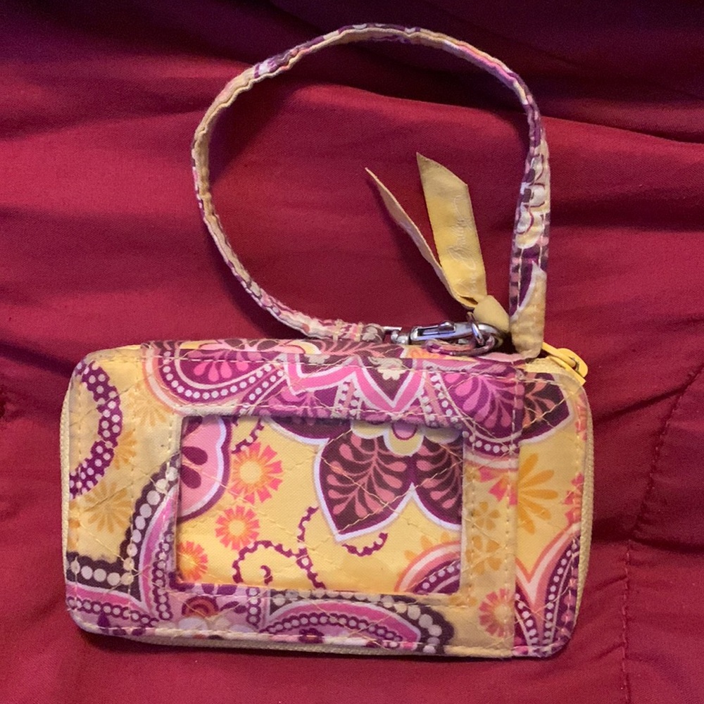 Yellow Small Vera Bradley wristlet